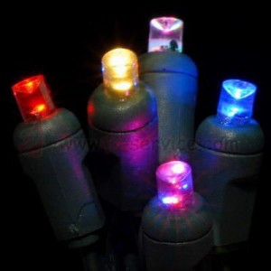 Choinkowe lampki LED